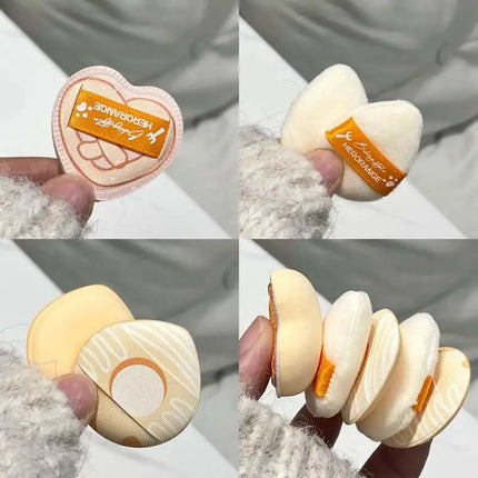 5Pcs/Box Ultra Soft Thumb Makeup Sponge Set Plush Non Absorbent Dry Wet Application Portable Cosmetic Tool