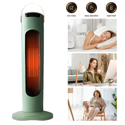 2000W Vertical Heater with Digital Display Ceramic Heater Fast Heating Portable Heater for Indoor Use Bedroom Home Office