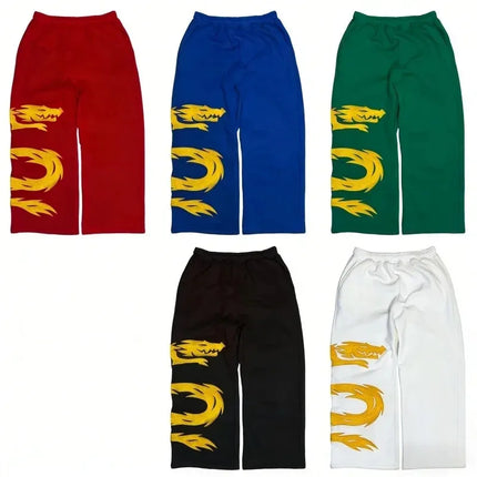 Ninja Warrior Armor Hoodie Set Men Dragon Graphic 2 Piece Suit Anime Inspired Streetwear Baggy Wide Leg Pants Tracksuit Outfit