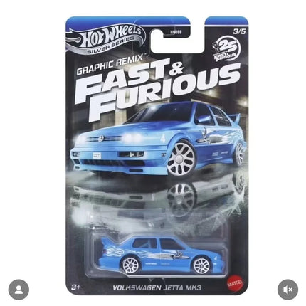 2026 New Hot Wheels Hnr88 Silver Series 25Th Fast & Furious Tokyo Drift Set Nissan/Monter Carlo/Road Runner 1:64 Diecast Car Model Authentic Holiday Birthday Gift