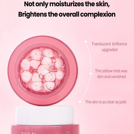 Pink Niacinamide Capsule Cream Moisturizing, Brightening, Delicate and Moisturizing Facial lotion Cream