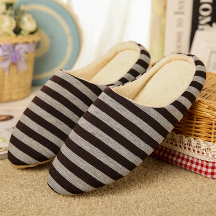Women Indoor Slippers Warm Plush Home Slipper Autumn Winter Shoes Woman House Flat Floor Soft Silent Slides for Bedroom