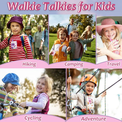 2PCS Walkie Talkie Toys for Kids, Unicorn Gifts for Girls Age 3-9,Birthday Presents Xmas Gifts Outdoor&Indoor activity ,camping