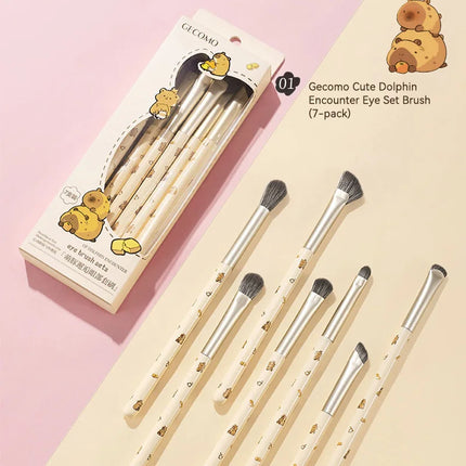 GECOMO Eye makeup brush set, Detail brush, Shading brush,Nose Shadow Eye Makeup set,a complete set of makeup tools for beginners