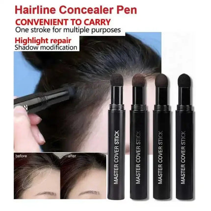 6 Colors Hairline Concealer Pen Waterproof Eyebrow Dye Pencil Beard Foundation Hair Line Cover - for Hairline, Eyebrows & Beard