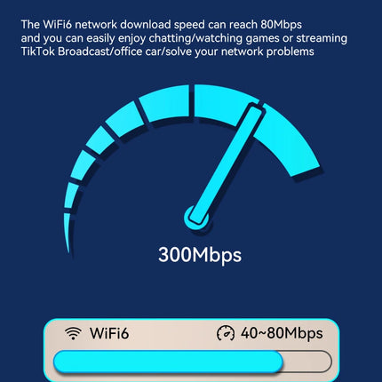 JODUXE 4G LTE WiFi Router WiFi 6 10000mAh Mobile WiFi Wireless Modem Pocket WiFi 300Mbps Hotspot Global Frequency Bands