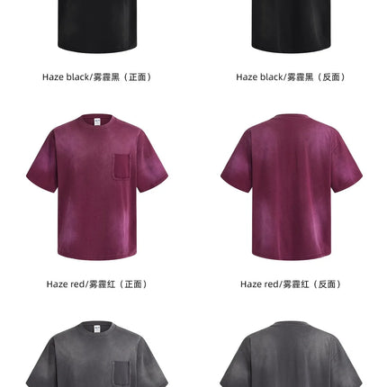2026 summer washed T-shirt with pocket