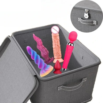 Lockable Sex Toy Storage Box with Password, Discreet & Portable for Sex Toy, Privacy Organizer Case