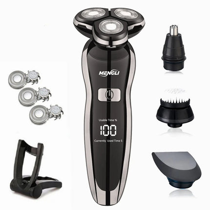 ZOZEN Electric Razor Electric Shaver Washable Rechargeable Body Hair Clipper Shaving Machine for Men Beard Trimmer Wet Dry Use