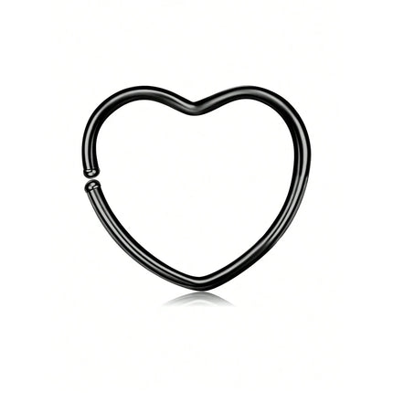 1pc Back Septum Rings Muti-Styles Punk 16gauge Stainless Steel Nose Rings Hoops Septum Clicker Daith Piercing Jewelry