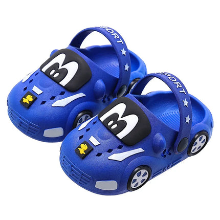 Kids Sandals Hole Children's Shoes Slippers Soft Anti-Skid Cartoon DIY Design Hole Baby Shoes Sandy Beach For Boys Girls