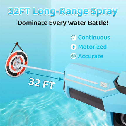 Rechargeable Electric Water Guns for Adults Children Powerful Shooting Automatic Absorb Water Blasters Outdoor Pool Kids Toys