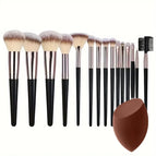 16Pcs BrownMakeupEgg
