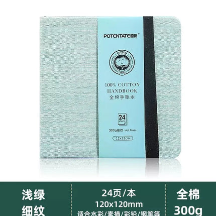 100% cotton journal watercolor book sketchbook acrylic marker drawing book fabric cover mini pocket book square oil pastel book