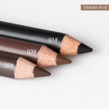 6/12PCs eye brow pencil waterproof professional women eye makeup pen easy color natural black Brown cosmetic beauty eyebrow tool