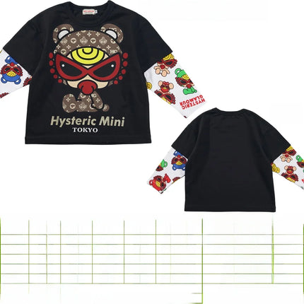ex Cotton Long Sve T-irt Cartoon Print Spring Summer Autumn Breathable Lightweight round Ne Tee for 8 Years Old Kids