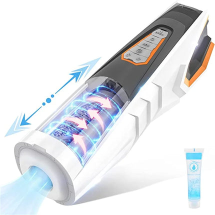 Best Telescopic Male Masturbation Toy Automatic Rotation Sucking Machin e Glans Trainer Masturbator Sex Tos for Men Adults Goods