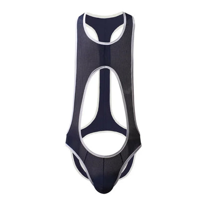 Sexy Men Jockstrap Boxer Leotard Breathable Underwear Leotard Wrestling Singlet Open Butt Bodysuit Sportswear Swimwear Bikini