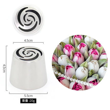 Extra Large Russian Piping Tip-Giant 3D Flower Nozzle for Dramatic Cake Designs Create Massive Buttercream Flowers in 1 Squeeze