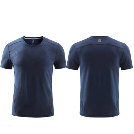 High-Quality Sport Quick-Drying T Shirt Custom Logo Round Neck Embroidery Polyester Print Personal Design Tops 2023