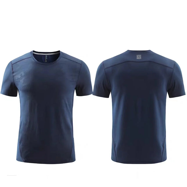 High-Quality Sport Quick-Drying T-Shirt Custom Logo Round Neck Embroidery Polyester Print Personal Design Tops 2023