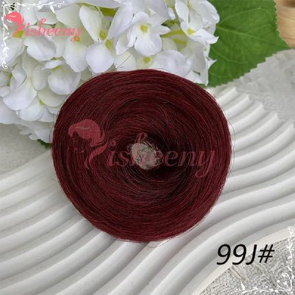 100% Human Hair Volumizing Bun Hairpiece, 10cm/4 Inch Elastic Scrunchie, Instant Fullness, Natural Finish, Assorted Colors