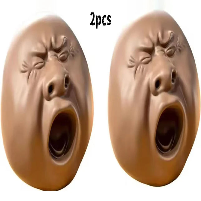 2pcs/Yawning Pet Water Gun Ugly Person Portrait Pressing Nose Water Spray Gun For Summer Playing Water Fight Stress Relief Toy