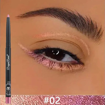 Chameleon Eyeliner Gel Pen Waterproof Shiny Chrome Eye Shadow Liner Pencil Glitter Pearl Green Gold Lying Silkworm Eyes Makeup