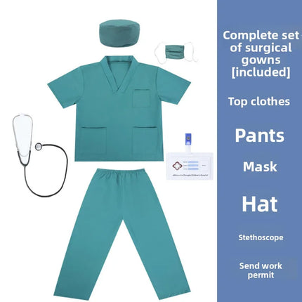 Children's Doctors Nurses Costume Sets Role-playing with Pretend Costumes Preschool Education School Performances