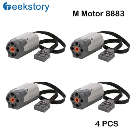 Technical Part 8883 M Motor Compatible with legoeds Power Functions Building Block Car Truck Vehicles Model Power Up Speed Motor