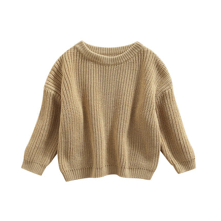0-9M Autumn New Baby Boys Girls Clothes Baby Sweater Toddler Knit Sweater Newborn Knitwear Long Sleeve Cotton Baby Pullover Tops