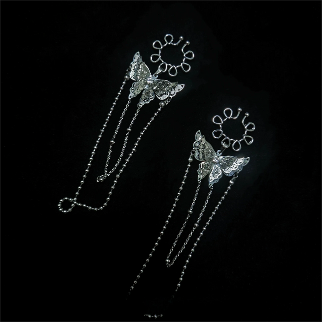 Multi-Style Butterfly Nipple Clips Collection Crystal Green Gem Butterfly Bell Nipple Clips Couples Teasing Female Sex Toy 18+