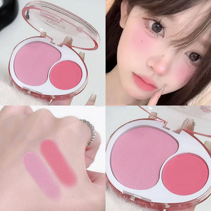 Blush Powder Palette Natural Matte Brighten  Potato Mud Milk Peach Pink Purple Apricot Rubores Rouge Korean Dupes Blusher Makeup