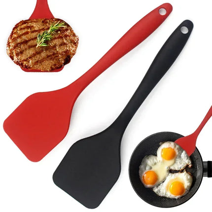 Small 20.5cm Silicone Cooking Leakage Spatula Dense Shovel Fried FishOmelette Shovel Non-stick Spatula Kitchen Cooking Tools