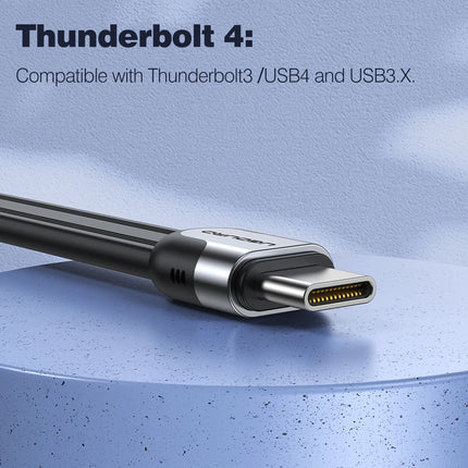 40Gbps Thunderbolt 4 USB C Full Function Cable Flat USB 4 Date Cable 0.15m 1m 8K PD 240W Cord for Thunderbolt3 iPhone 15/16 SSD