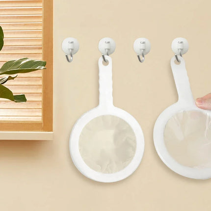 1PC Fine Mesh Strainer Spoon for Coffee, Milk, Soy, and Yogurt 100/200/300/400 Mesh Nylon Filter For Kitchen Dining Gadgets