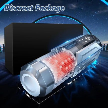 KUSHOR Automatic Male Masturbator 7 Thrusting Rotating Modes Mastubator Cup with LCD Display Sucking Pocket Pussy Man Sex Toys