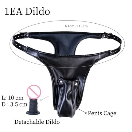 Optional Silicone Dildo Bondage Accessories Kit with No Vibration Vaginal Anal Plug Harness Panties for Couple Intimate Sex Toy