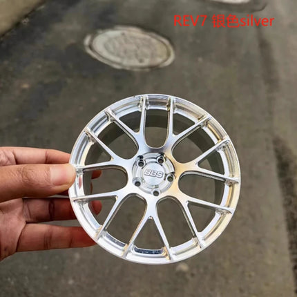 Wheel Model Car Ornaments RAYS Metal Wheel RID Aluminum Alloy Simulation Forging Wheel Modification Creative Desktop Toy