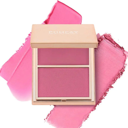 Two-tone Long-Lasting High Color Rendering Face Makeup Natural Matte Blush Cream Waterproof Facial Coverage Powder Blusher Cream
