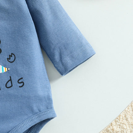 Baby  Boys/ Girls Cartoon Long Sleeve Rompers Cotton Unisex All Seasons Cute Bodysuits Infant Outfit Soft Comfort For Newborn