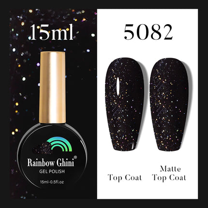 Rainbow Ghini 37Color Base Coat TPO/HEMA Free 15ml Fine Glitter Gel Polish For Manicure Nails Semipermanent Art Nail Supplies