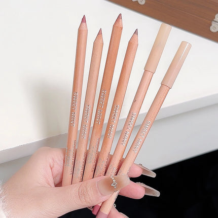 Waterproof Matte Lipliner Pencil Red Brown Contour Tint Filling Lipstick Long Lasting Non-stick Cup Moisturising Lips Makeup