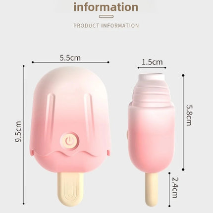 Ice cream portable vibrating sucking masturbation massager clitoris nipple vibrating sucking stimulator sex toys adult products