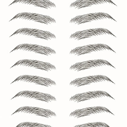 4D Hair Like Eyebrows Makeup Waterproof Eyebrow Tattoo Sticker Long Lasting Natural Fake Eyebrow Stickers Cosmetics 10 pairs 1PC