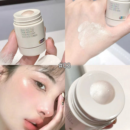 Pearlescent Diamond Liquid Highlighter Contour High Gloss Finish Luminizer Makeup Gel Face Body Brighten Glitter Natural Contour