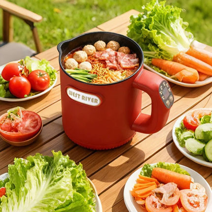 Portable Electric Heating Cup: Insulated Kettle with Touch Panel for Boiling Tea & Light Cooking, Multi-Function Travel Thermos