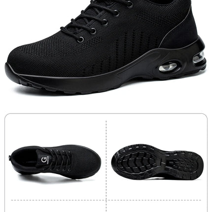 New Styles Men Safety Boots With Steel Toe Cap Anti-smash Work Sneakers Safety Shoes Men IndestructibleWork Boots Tactical Boots