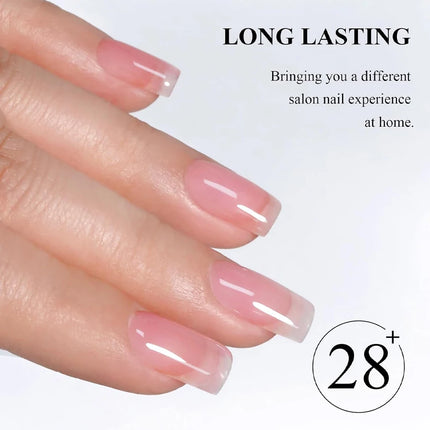 10ml Soak Off Nude Pink Top Coat for Nails UV Gel Polish Semi Permanent Functional Manicure Top Coat Nail Art Design Tool