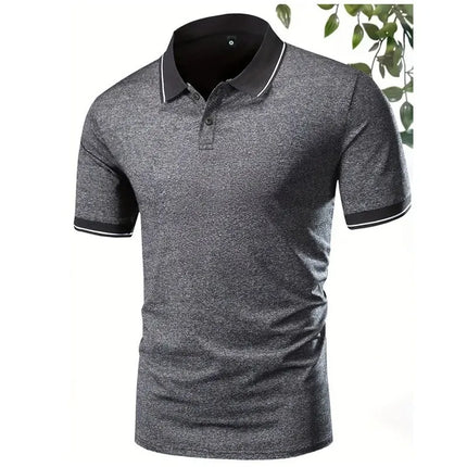 Fashion Men's Short Sleeved Summer Polo Shirt with 3D Digital Printing for Casual Outdoor Wear Cross-border Europe and America